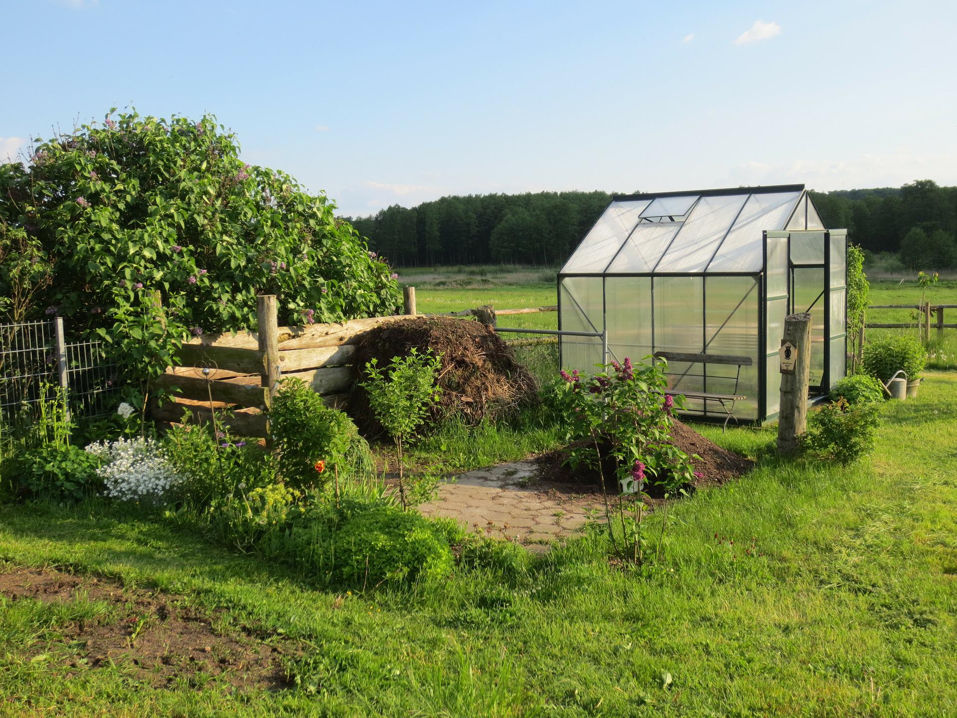greenhouse as a addition to a vegetable garden